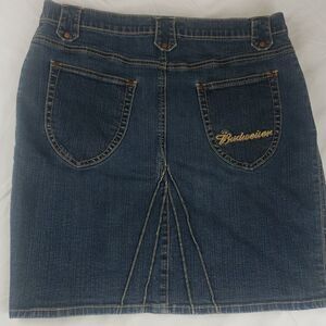 Budweiser 13 Blue Jean Denim Pencil Skirt